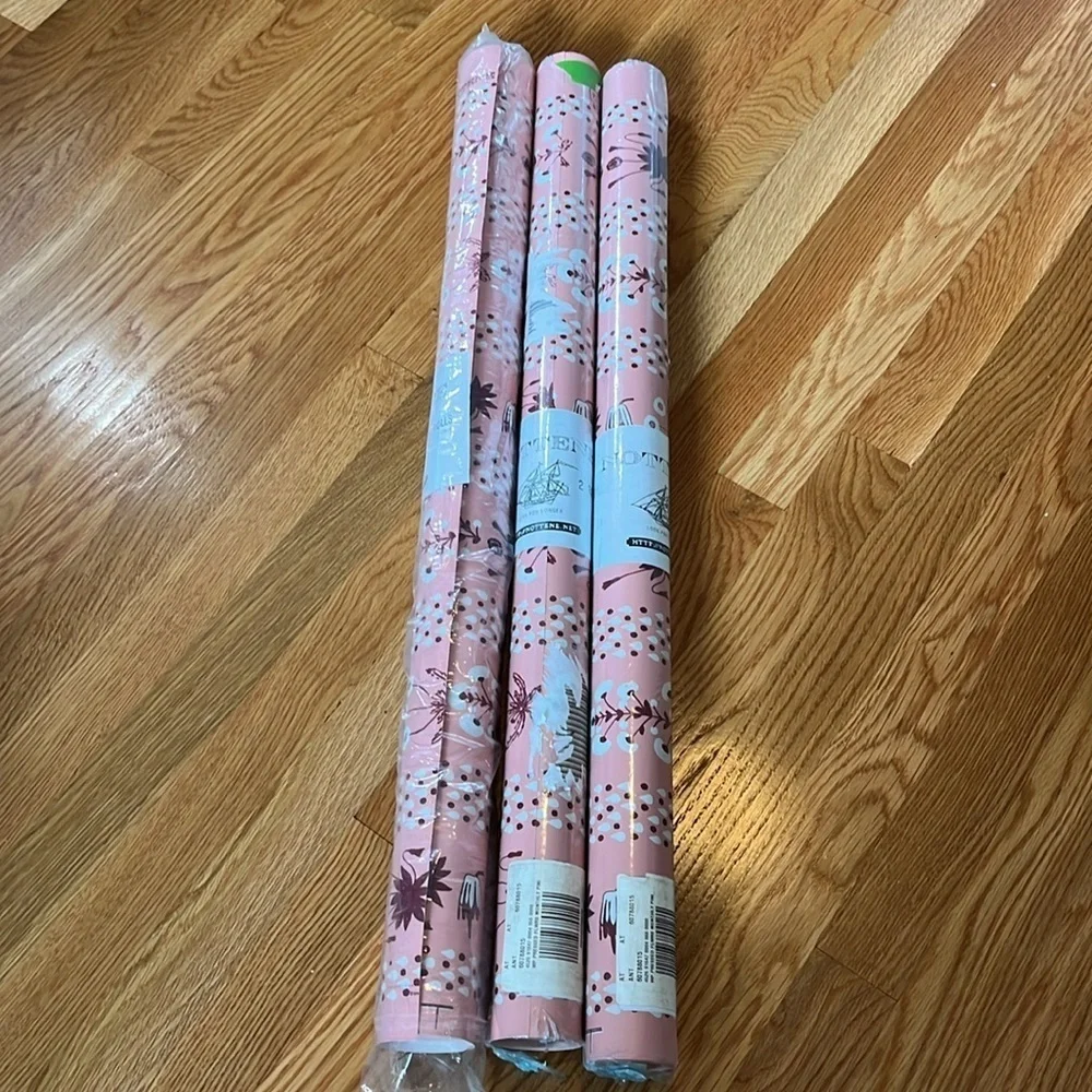 Anthropologie Nottene Pressed Flowers Wallpaper Set of 3 NEW
